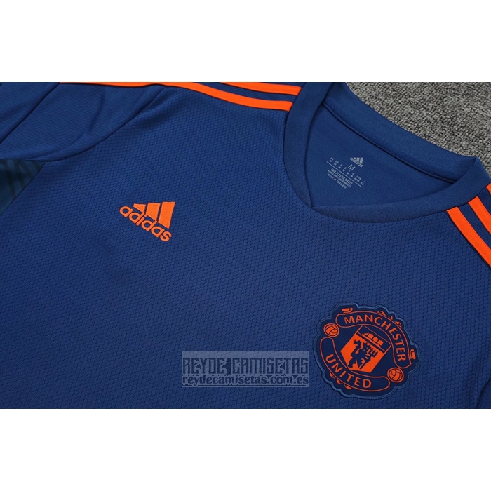 Chandal del Manchester United Manga Corta 2022-2023 Azul - Pantalon Corto